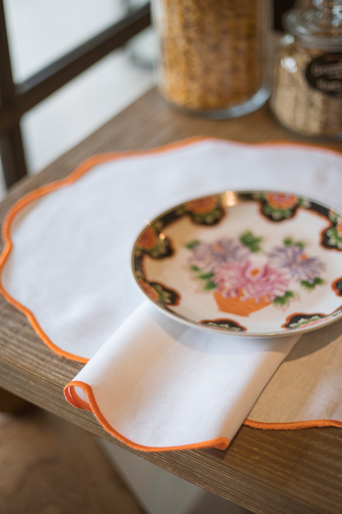 Orange Citrus Linen Placemat