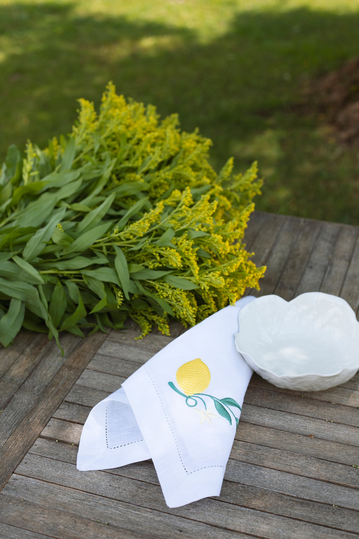 Sicilian Lemon linen napkin