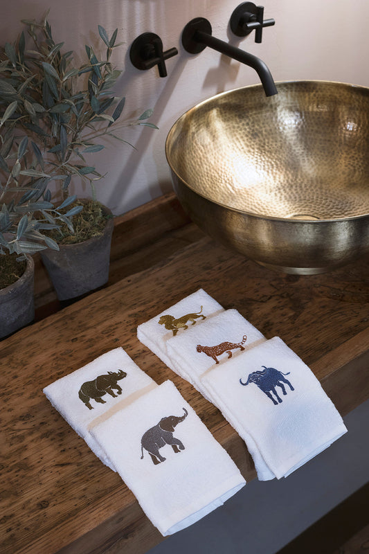 "Big Five" terry hand towels