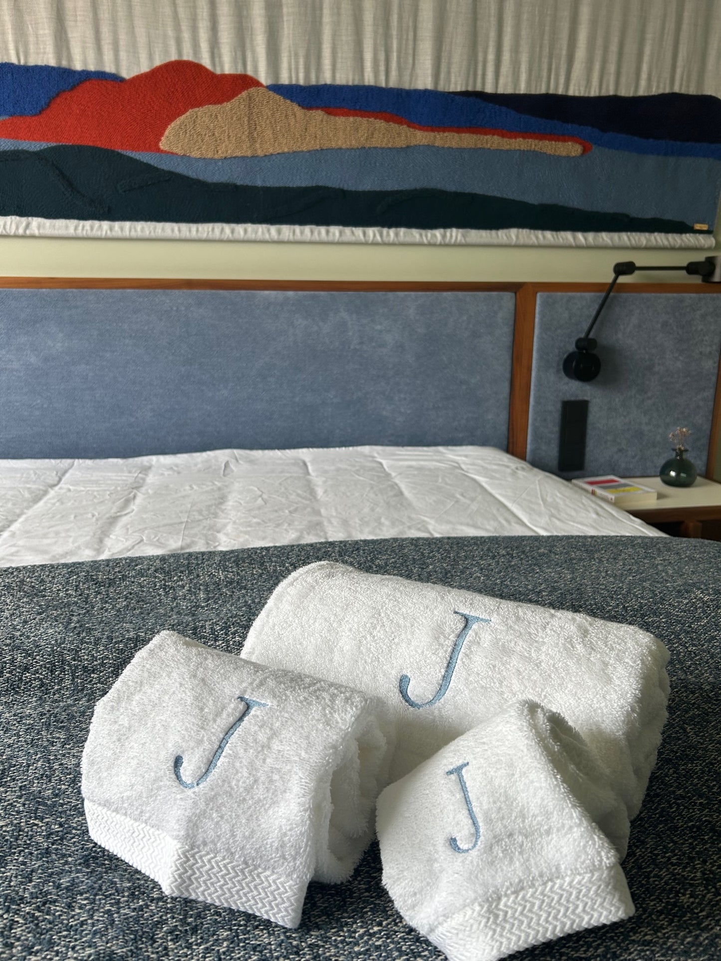 Pack 3 toalhas de banho em felpo  personalizáveis