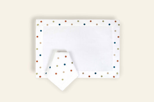 Individual Set + Polka Dot Napkin