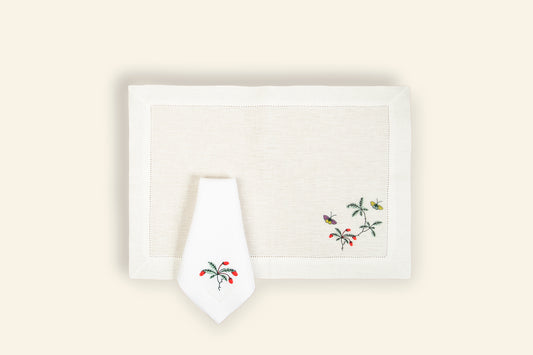 Individual Set + Green Family Napkin